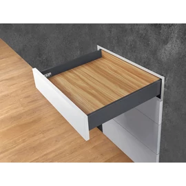 Fém fiókoldal duplafalú antracit, FDS-PRO 18 PO többféle magassággal és hosszban