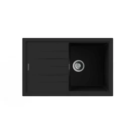 78.50 1B 1D BK Fekete gránit mosogatótálca