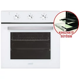 CATA ME-7207 WH fehér üveg 7 funkciós sütő 60 cm