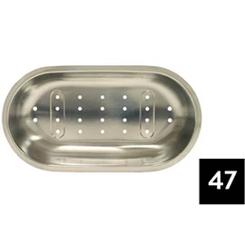 Inox gyümölcsmosó kosár