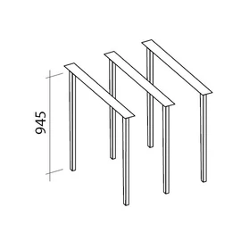 FALMEC Inox SPAZIO sziget elszívóhoz tartókar