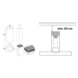 FALMEC Carbon.Zeo szűrő szett sziget elszívókhoz