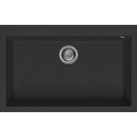 Quadra 130 G40 Nero gránit mosogatótálca