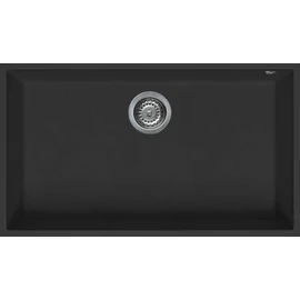 Quadra 130 G40 Nero gránit mosogatótálca