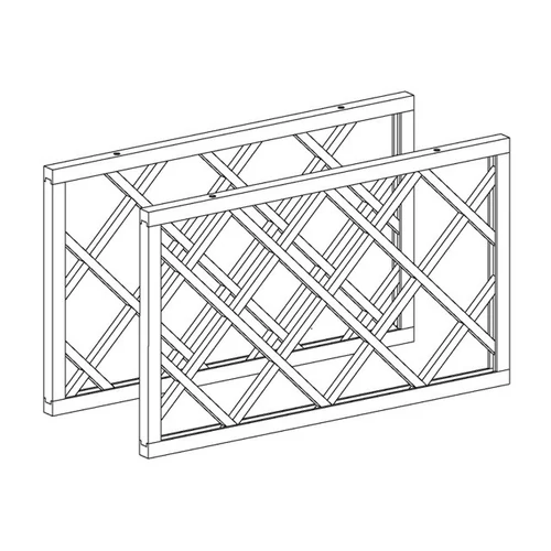 TÖMÖRFA FIRENZE Bortartó betét 335x567mm (pár) ÖREGCSERESZNYE