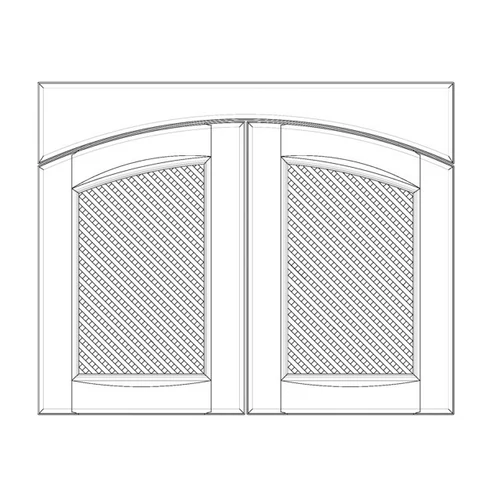 TÖMÖRFA POSITANO 716x896mm ajtópár ANTIKOLT KRÉM