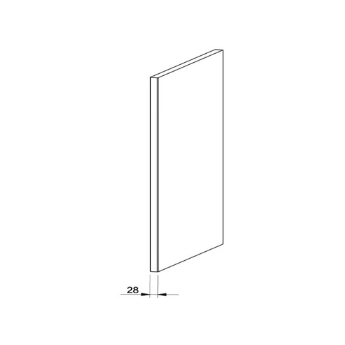 TÖMÖRFA POSITANO Végzáró panel 2430x580x28mm ANTIKOLT KRÉM