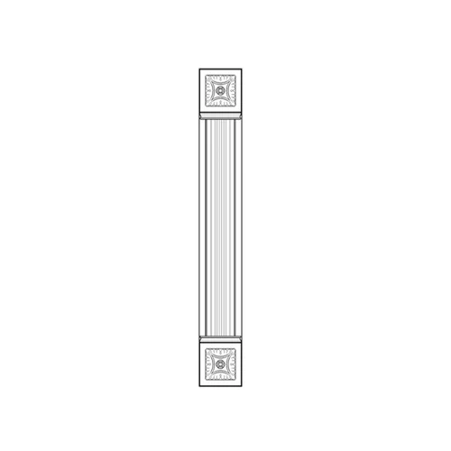 TÖMÖRFA SORRENTO Oszlop 960x100x44mm SÖTÉT ANTIKOLT
