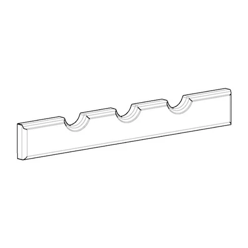 TÖMÖRFA SORRENTO Palacktartó 450x60x20mm SÖTÉT ANTIKOLT