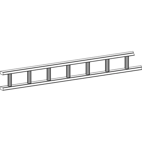 TÖMÖRFA TORINO Polckorlát 2000x80x26mm SÖTÉT DIÓ