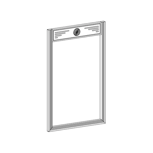 TÖMÖRFA TORINO Nyitott keret 716x896mm SÖTÉT DIÓ