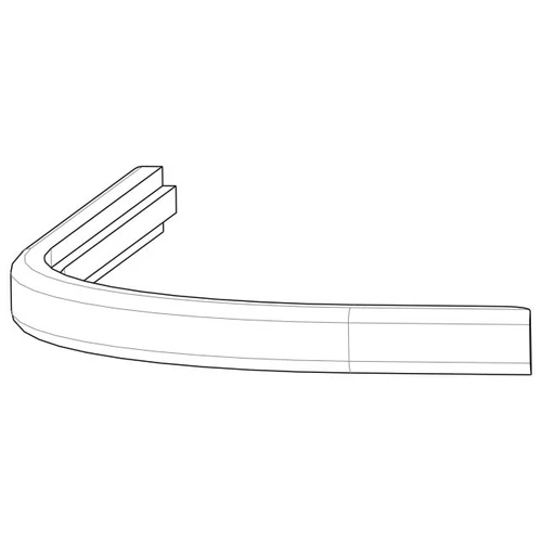 TÖMÖRFA TORINO Íves munkalap szegély SÖTÉT DIÓ