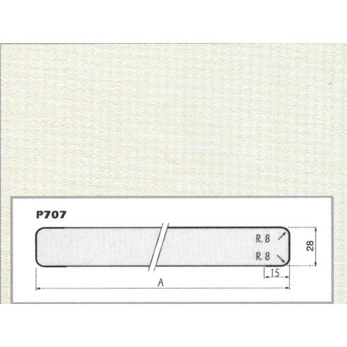 ASZTALLAP CHT 2252 FC BIANCO (12QZ) 4200x800x28mm