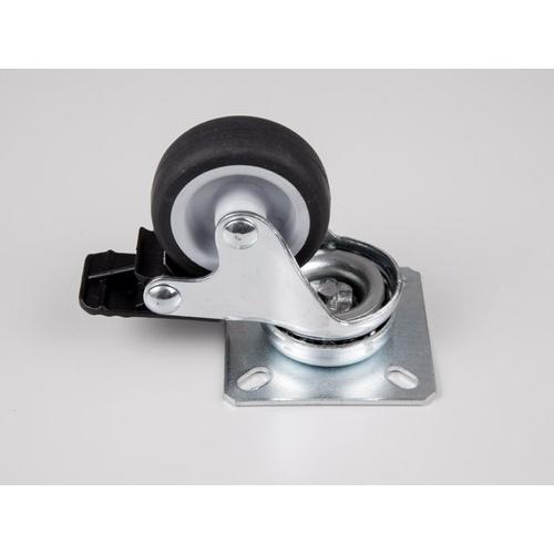 BELTÉRI BÚTORGÖRGŐ 111/NGF.050P FÉKEZŐS TALPAS 50mm  50kg KRÓM-FEKETE