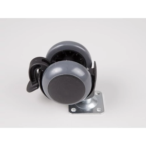 BELTÉRI BÚTORGÖRGŐ 311/MF.050 FÉKEZŐS TALPAS 50mm  35kg FEKETE-SZÜRKE