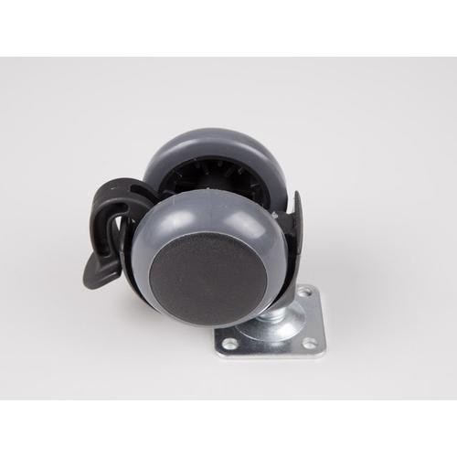 BELTÉRI BÚTORGÖRGŐ 311/MF.050 FÉKEZŐS TALPAS 50mm  35kg FEKETE-SZÜRKE