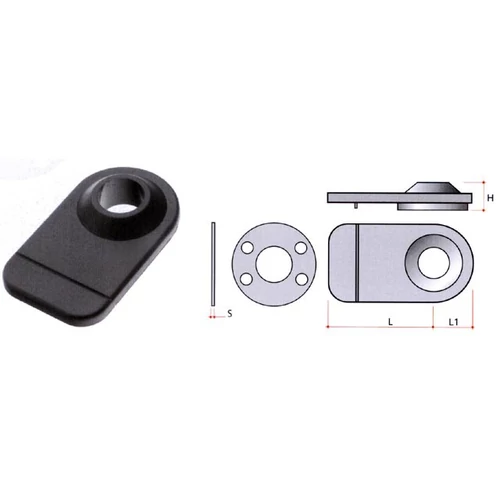 SR BÚTORZÁR SR08 ÜVEGAJTÓ ADAPTER 74mm FEKETE