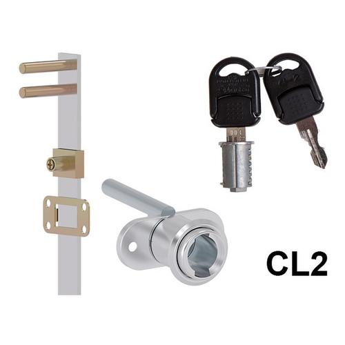 CL BÚTORZÁR 703-CL2 KÖZPONTI FIÓKZÁR ELÖLRŐL 18x42mm, 600mm NIKKEL