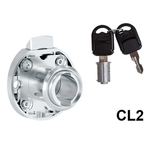 CL BÚTORZÁR 735-CL2 RUGÓS FIÓKZÁR 33x35mm KÖR NIKKEL