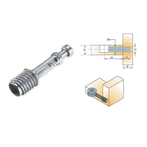 ÖSSZEHÚZÓ EXCENTERSZÁR NAGY TEHERBÍRÁSÚ 10x34mm FÉM