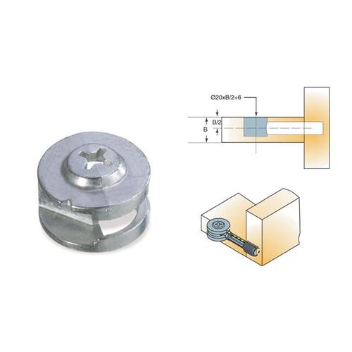 ÖSSZEHÚZÓ EXCENTERHÁZ NAGY TEHERBÍRÁSÚ 20x13mm FÉM