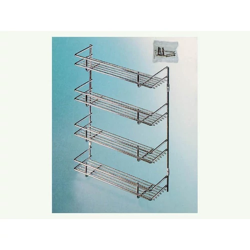 FÜRDŐSZOBAI TÁROLÓ PAA04 NÉGYRÉSZES POLC 325×400×100 mm KRÓM