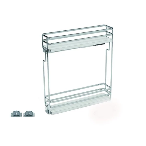 BELSŐ FÉMRÁCS ELQ152SX BALOS OLDALLAPRA SZERELHETŐ 107×531×475mm KRÓM-FEHÉR