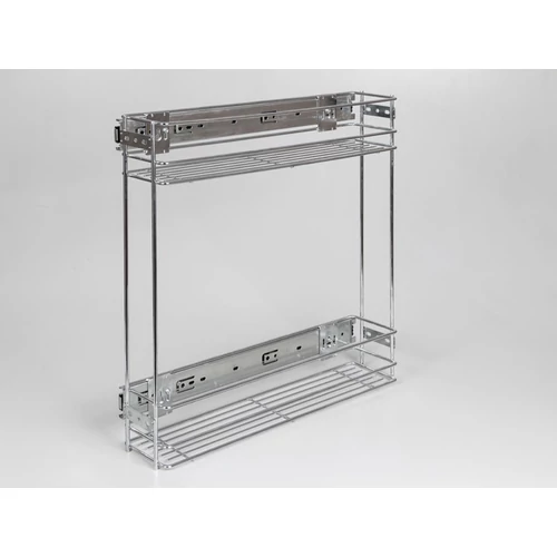 24250.152 Oldallapra szerelhető fémkosár KRÓM színben, többféle méretben