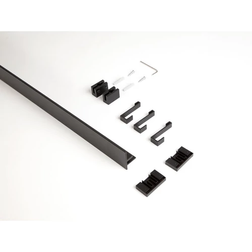 "PRATIKA" FALIPROFIL 900x40x22MM FEKETE