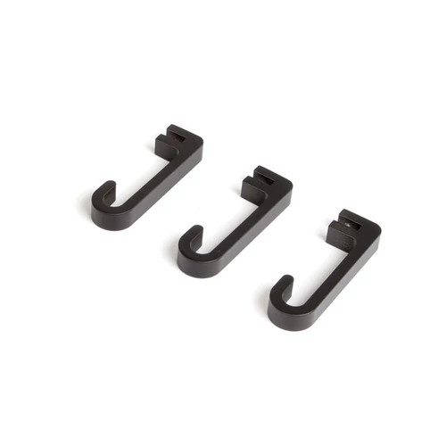 "HORIZON" 3 DB AKASZTÓ 10x68x20MM FEKETE