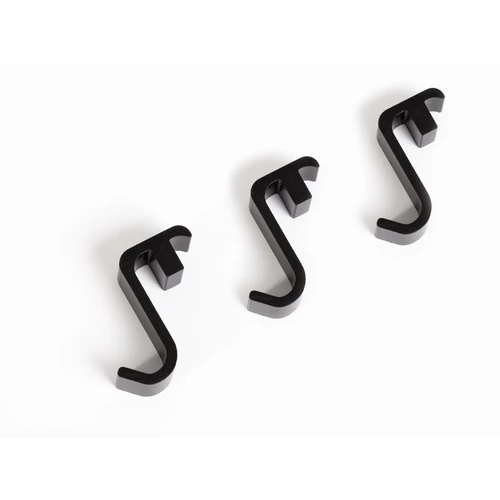 "HANG" 3 DB AKASZTÓ 10x30x30MM FEKETE