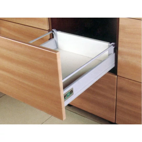 FDS DUPLAFALÚ FÉM FIÓKOLDAL FDS-DF PO-S B PUSH OPEN SZINKR 500mm, 40kg SZÜRKE
