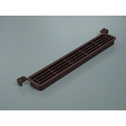Négyszög alakú műanyag szellőzőrács 444-es tipus  203x35x14 mm többféle színben