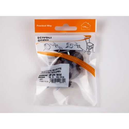 Padlóvédő csúsztatószeg 24mm,  8db/csomag többféle rögzítéssel és színben