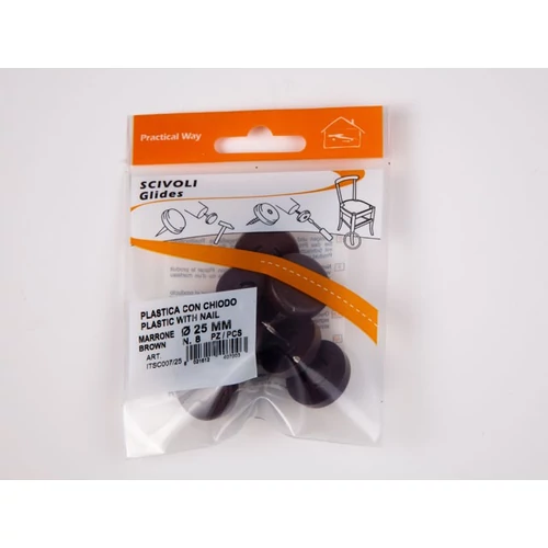 Padlóvédő csúsztatószeg 25mm 8db/csomag, többféle színben