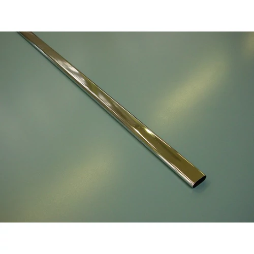 VÁLLFATARTÓ RÚD OVÁLIS 1000x30x15/0,7 mm KRÓM