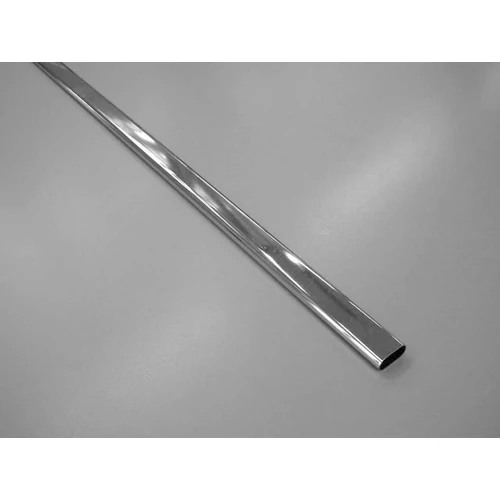 VÁLLFATARTÓ RÚD OVÁLIS 4000x30x15/0,6 mm KRÓM