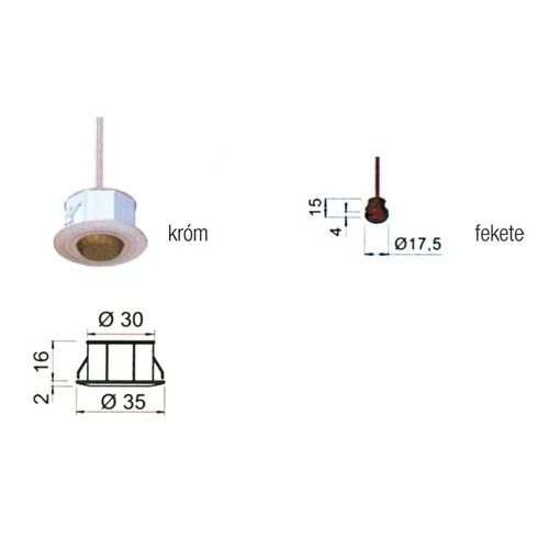 SIMPLY szenzor 250W, 230V KRÓM