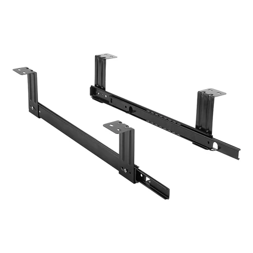 Fekete GOLYÓS FIÓKCSÚSZÓ, billentyűzettartó 350 mm hosszban