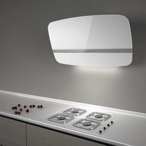 SLTC-91 fehér üveg fali páraelszívó