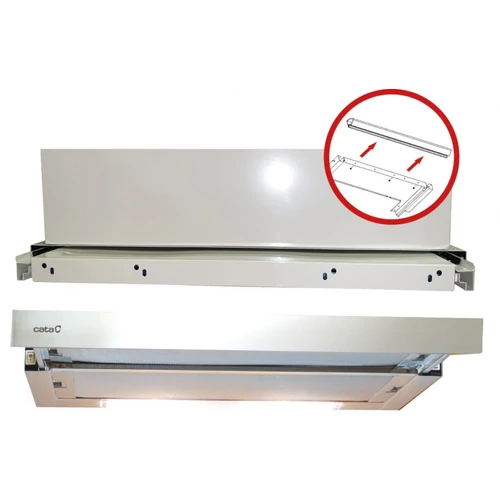 TF-2003/60/D LED duralum inox teleszkópos páraelszívó