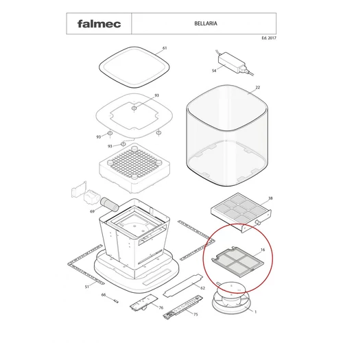 FALMEC BELLARIA porszűrő