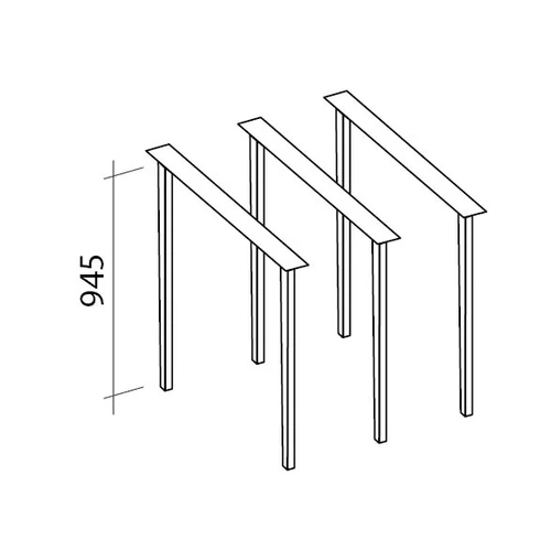 FALMEC Inox SPAZIO sziget elszívóhoz tartókar