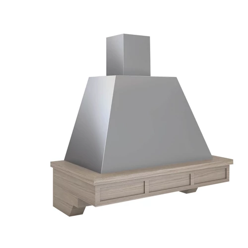 BRIDGE 90 T600 kőrisfa szegély inox fali páraelszívó