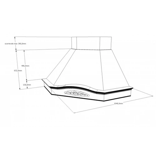 GLENDA ANGOLO T600 fehér sarok páraelszívó