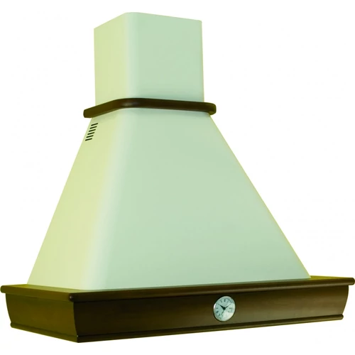 ZOE 90 T600 analóg órával fehér fali páraelszívó